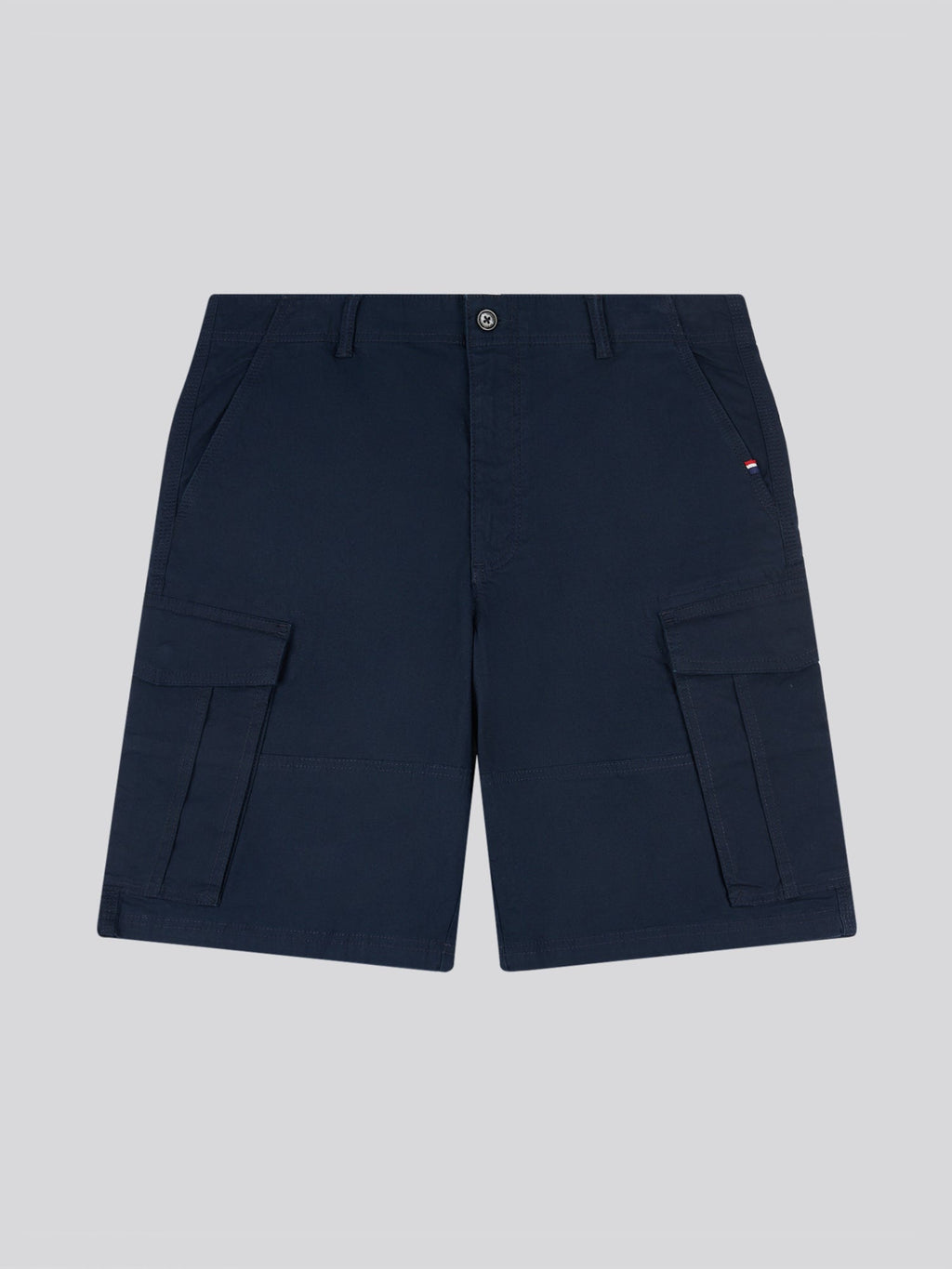 Mens Dobby Weave Cargo Short in Dark Sapphire Navy / Moonlight Blue DHM