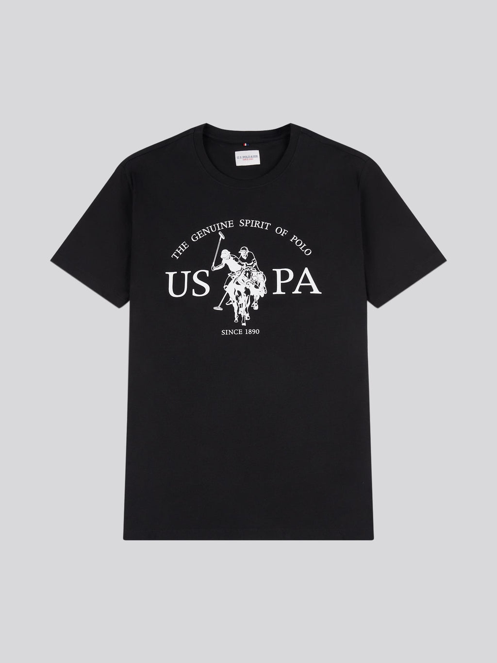 Mens USPA Print Graphic T-Shirt Black