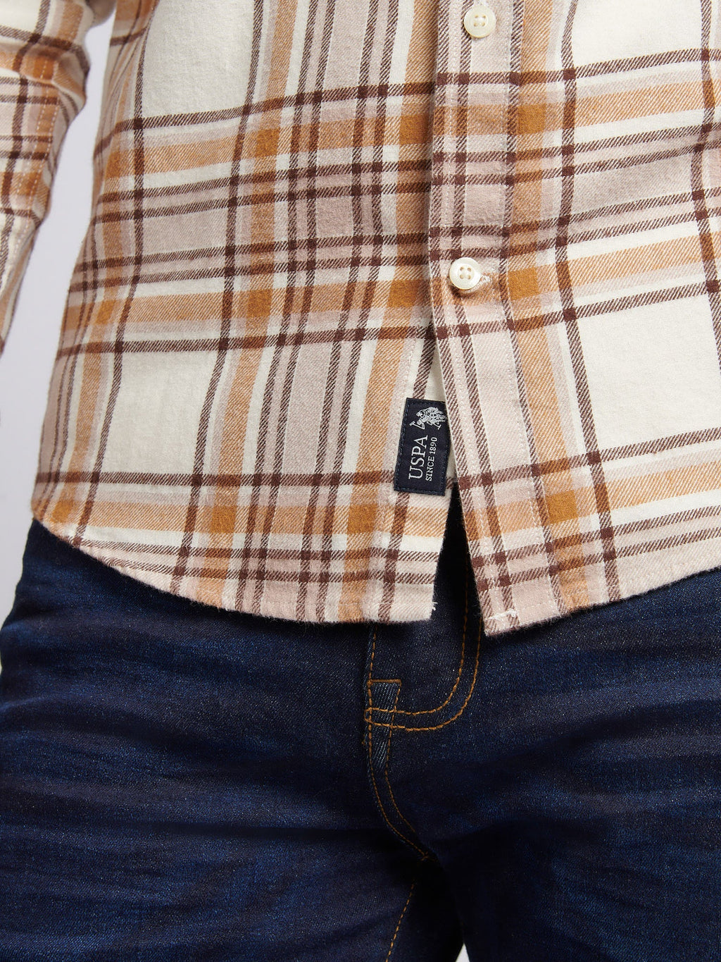 Mens Checked  Shirt in Atmosphere