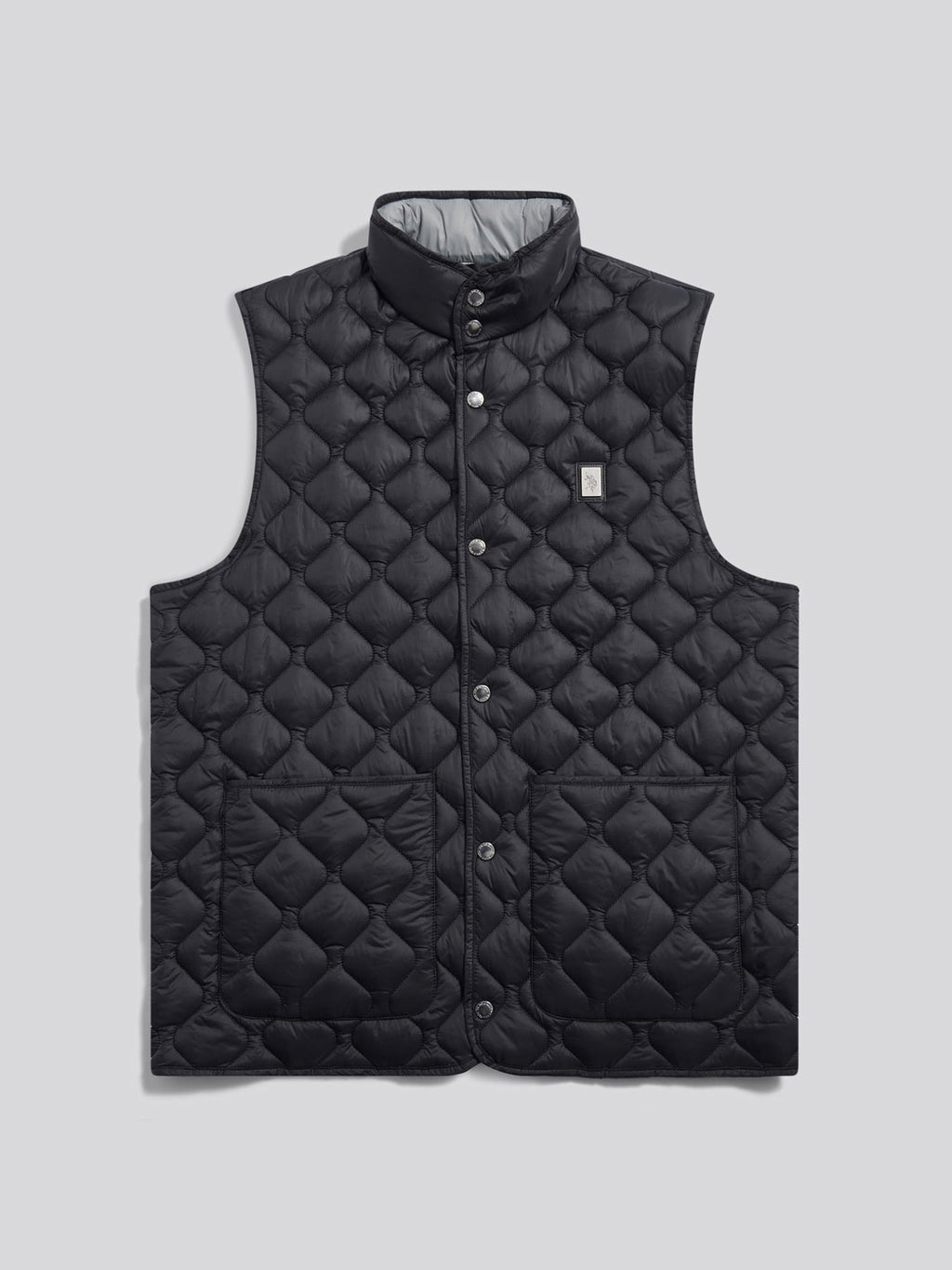 Mens Onion Quilt Lightweight Gilet Black