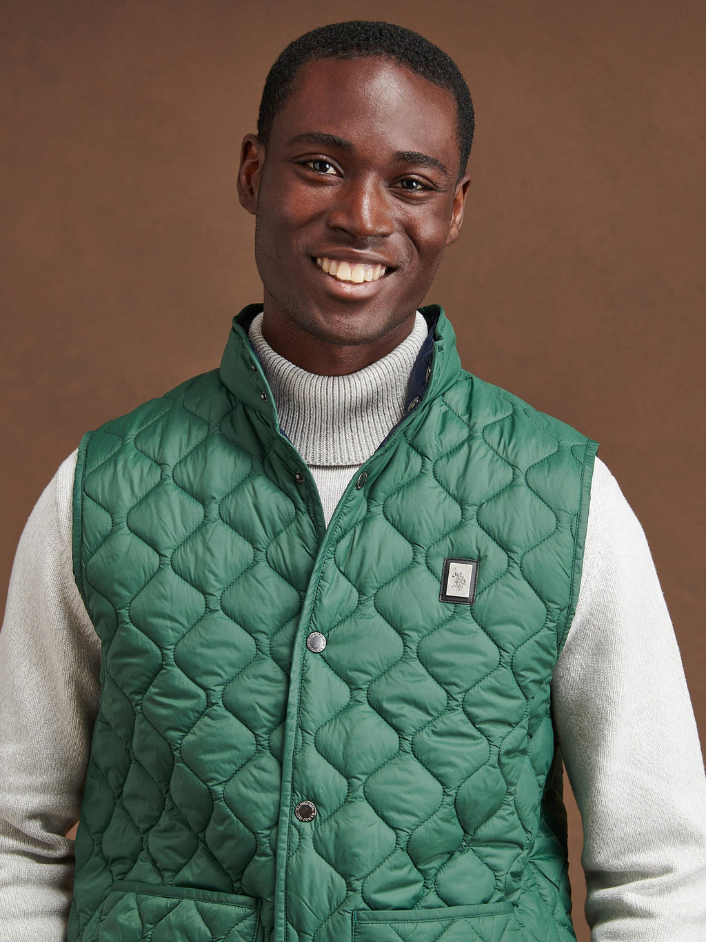 Mens Onion Quilt Lightweight Gilet Pineneedle