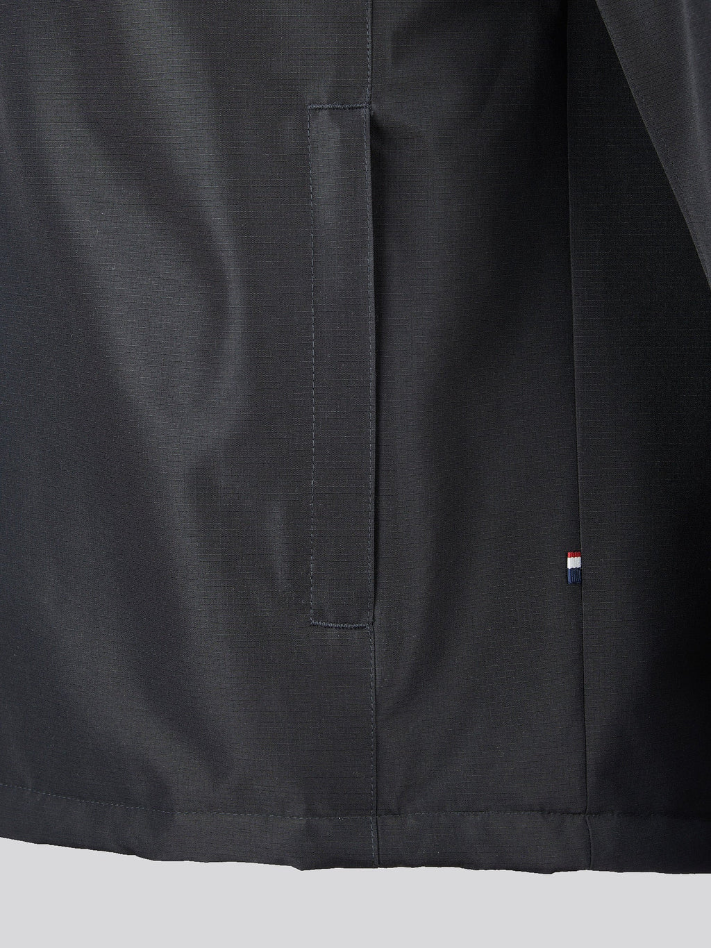 Mens Fleece Lined Winter Rain Jacket in Black