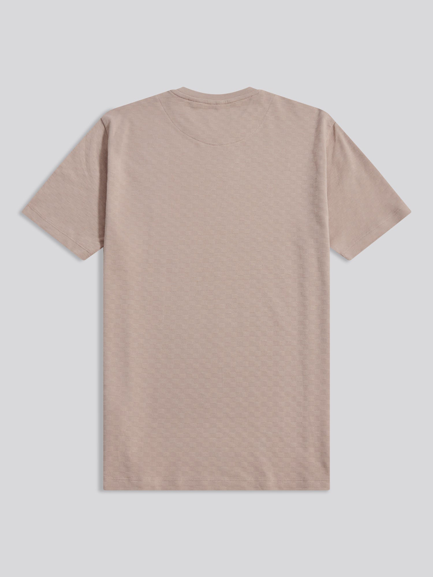 Mens Check Texture T-Shirt in Atmosphere