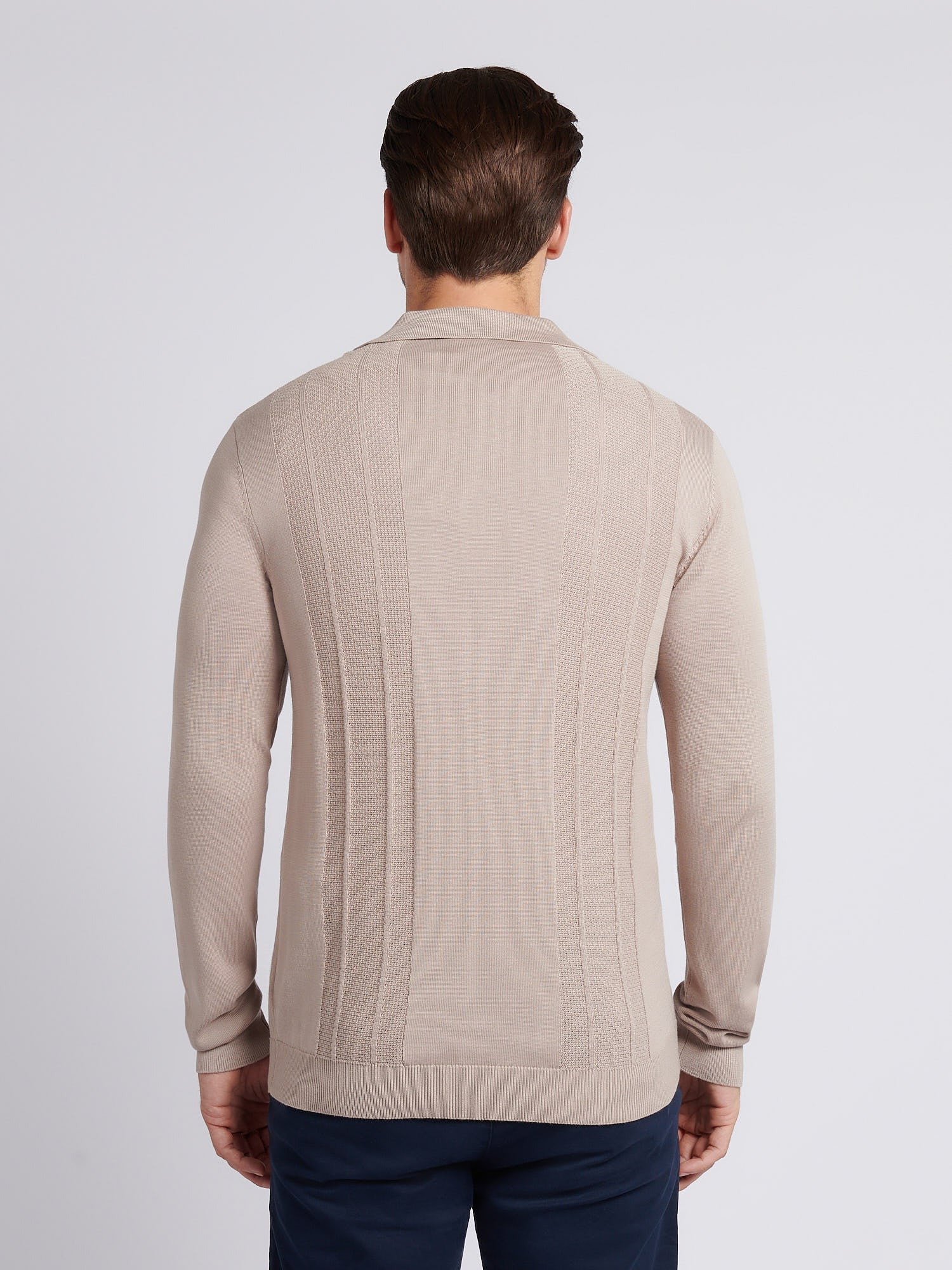 Mens Signature Smart Texture Polo Shirt in Atmosphere