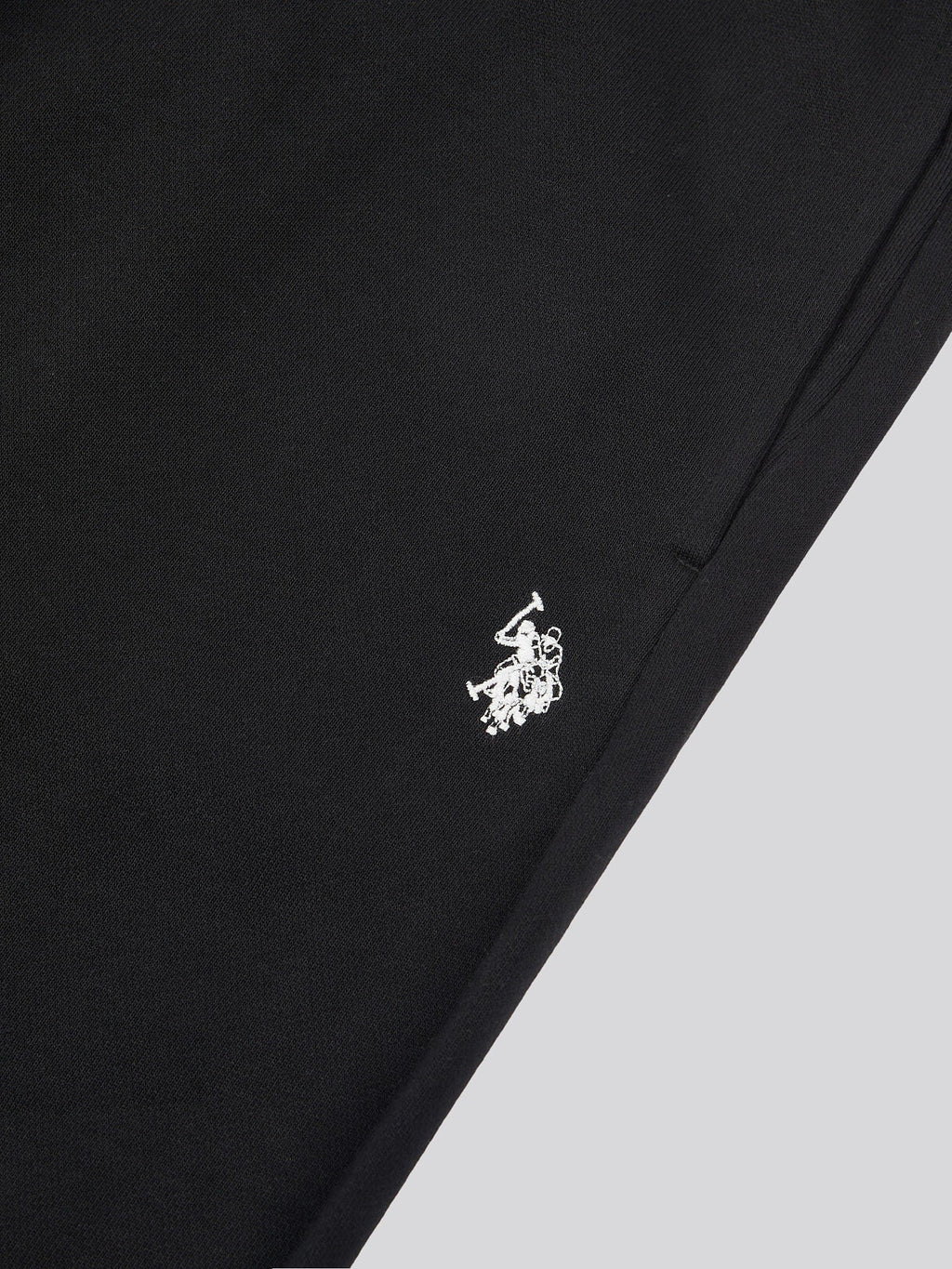 Mens Double Horsemen Loopback Jogger Black Bright White DHM