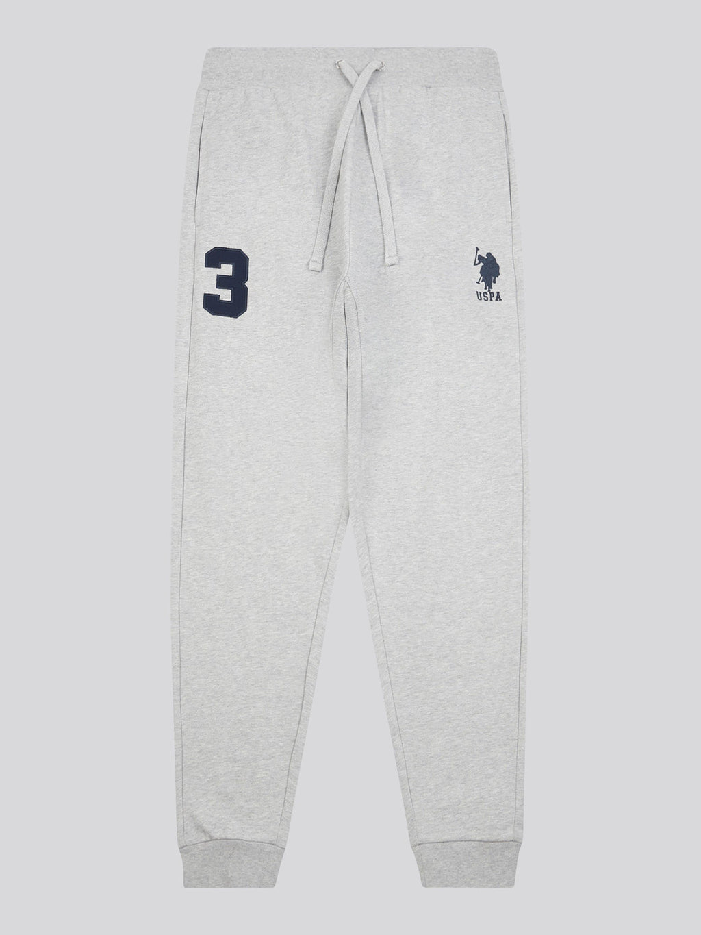 Mens Player 3 Loopback Jogger in Mid Grey Marl