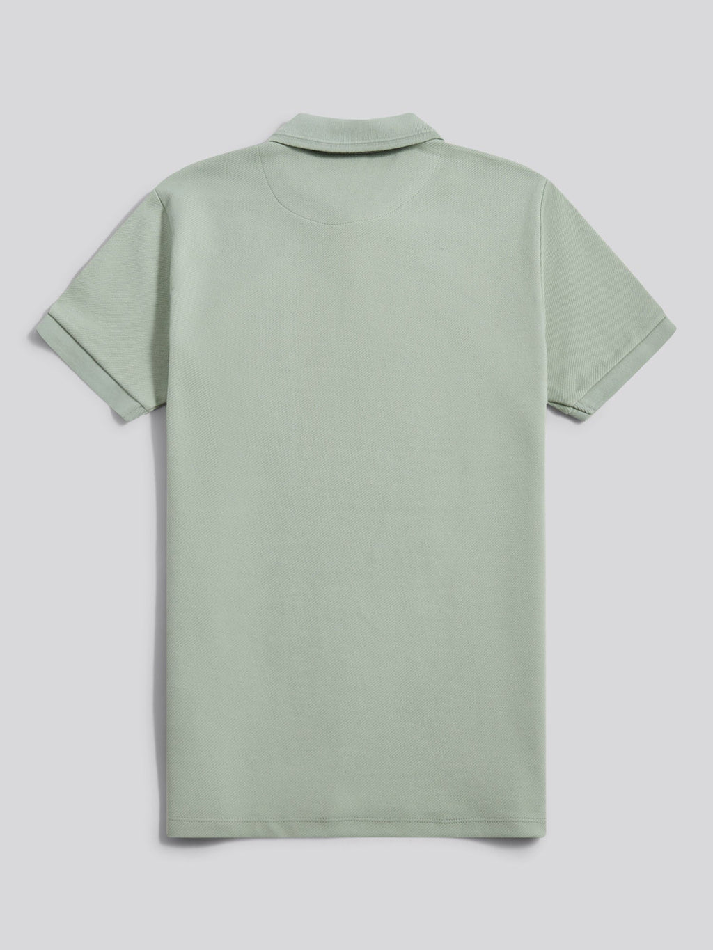 Mens Twill Texture Polo Shirt Iceberg Green