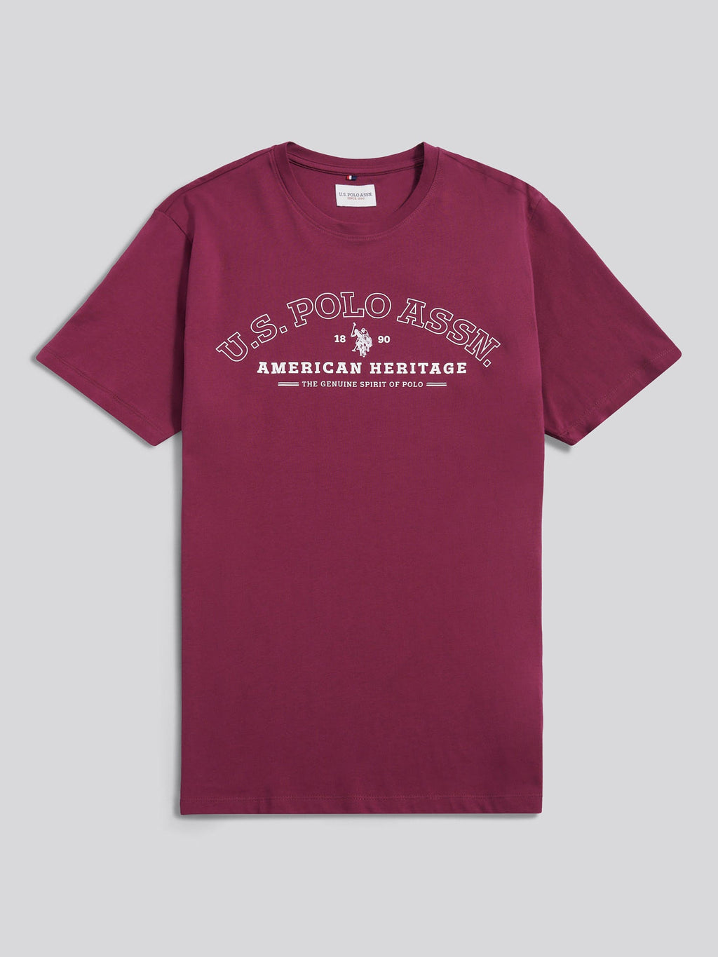 Mens Heritage Graphic T-Shirt in Grape Wine