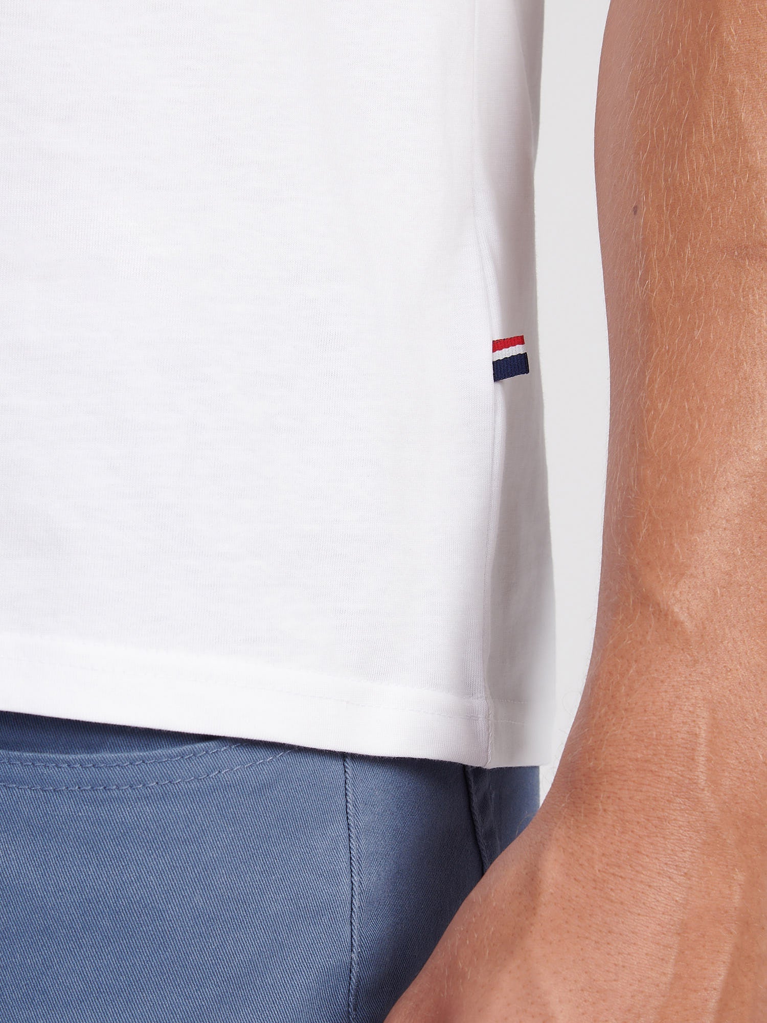 Mens USPA Back Graphic T-Shirt in Bright White