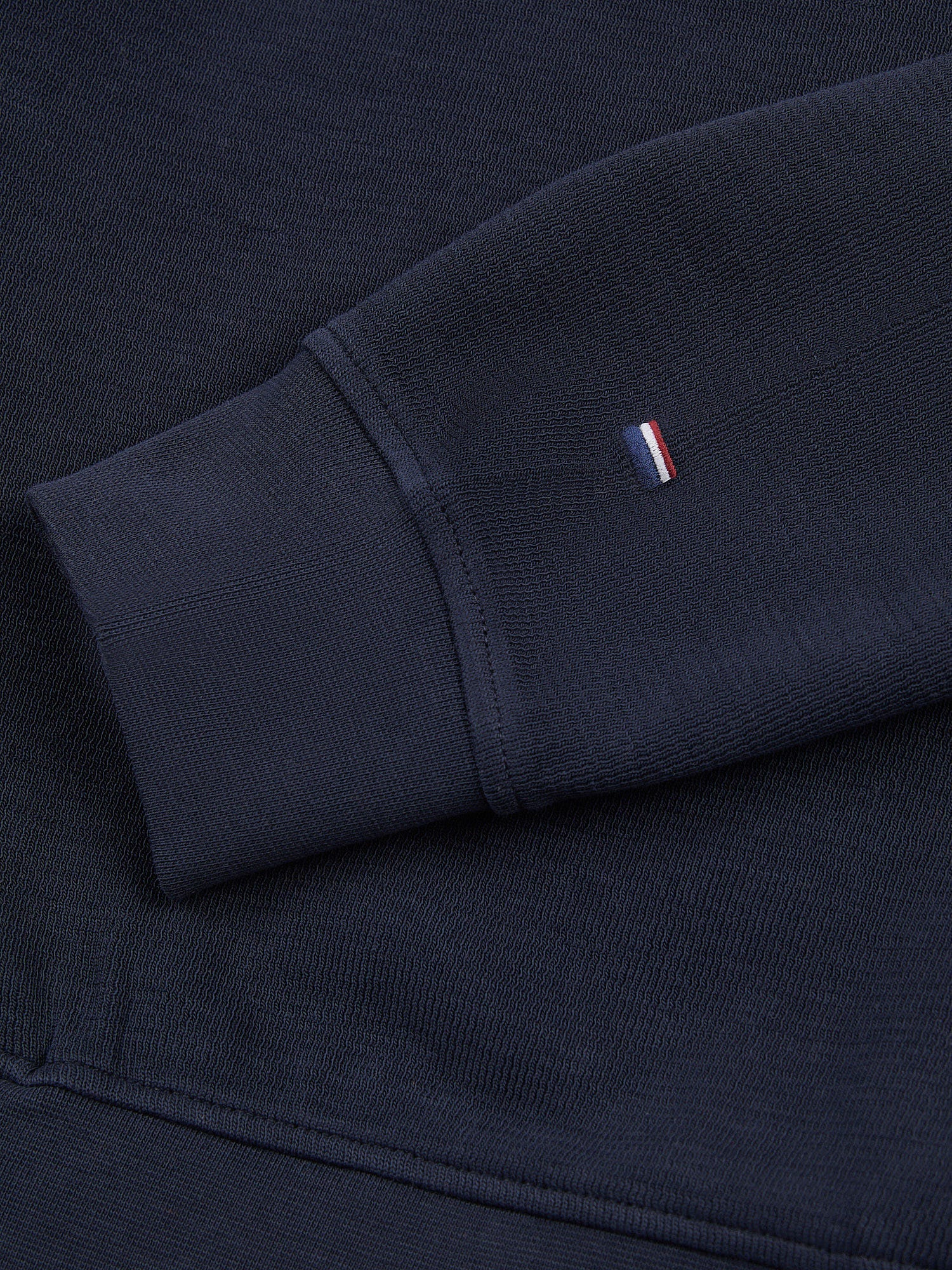 Mens French Rib 1/4 Funnel in Dark Sapphire Navy / Moonlight Blue DHM
