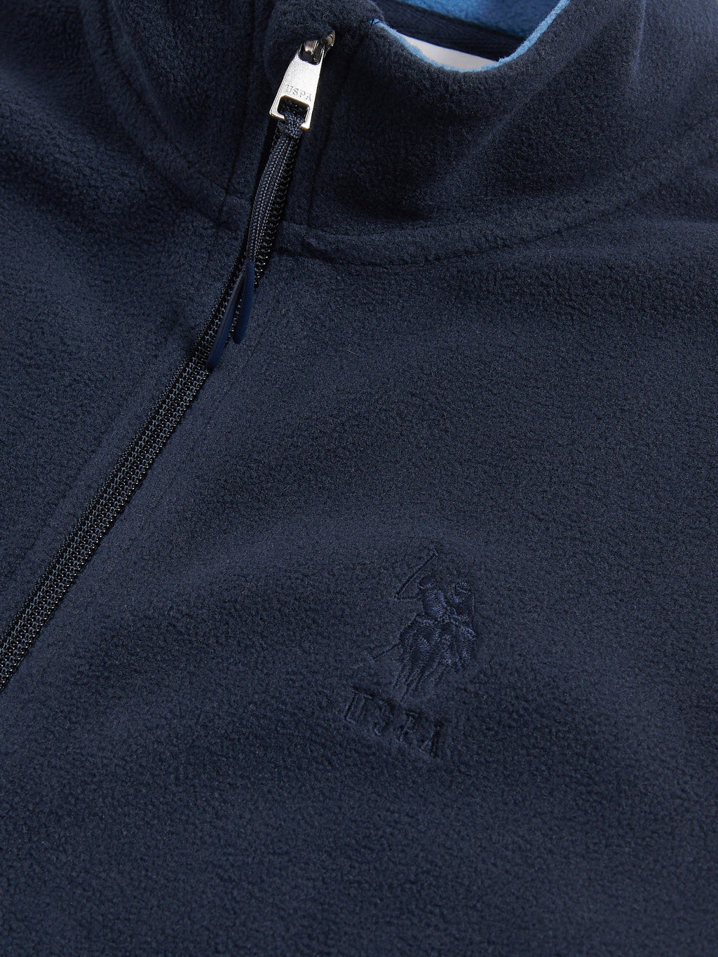 Mens Micro Fleece Gilet in Dark Sapphire Navy / Moonlight Blue DHM