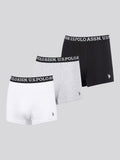 Mens 3 Pack Multi Trunk Black