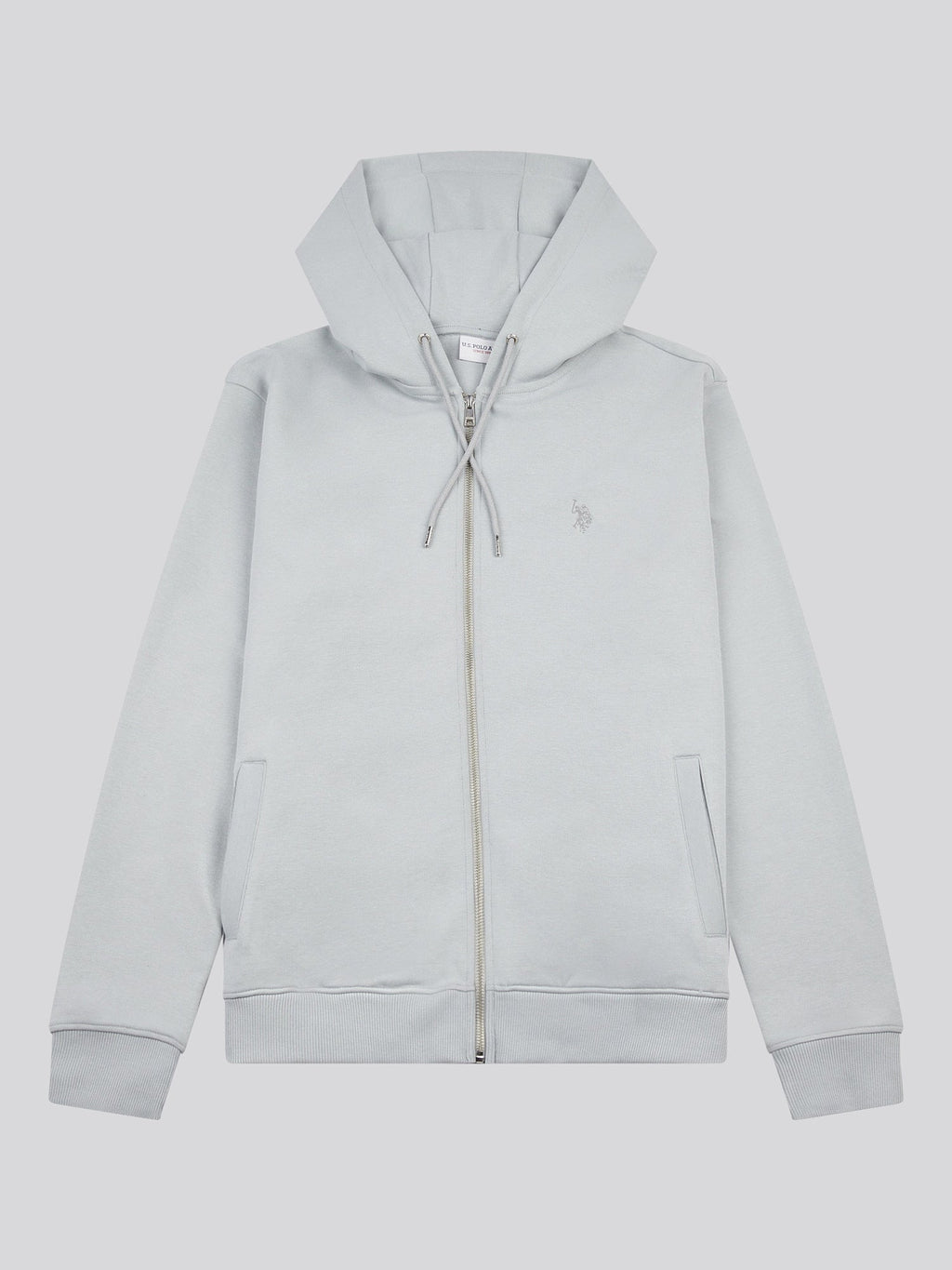 Mens Double Horsemen Zip Hoodie in High Rise