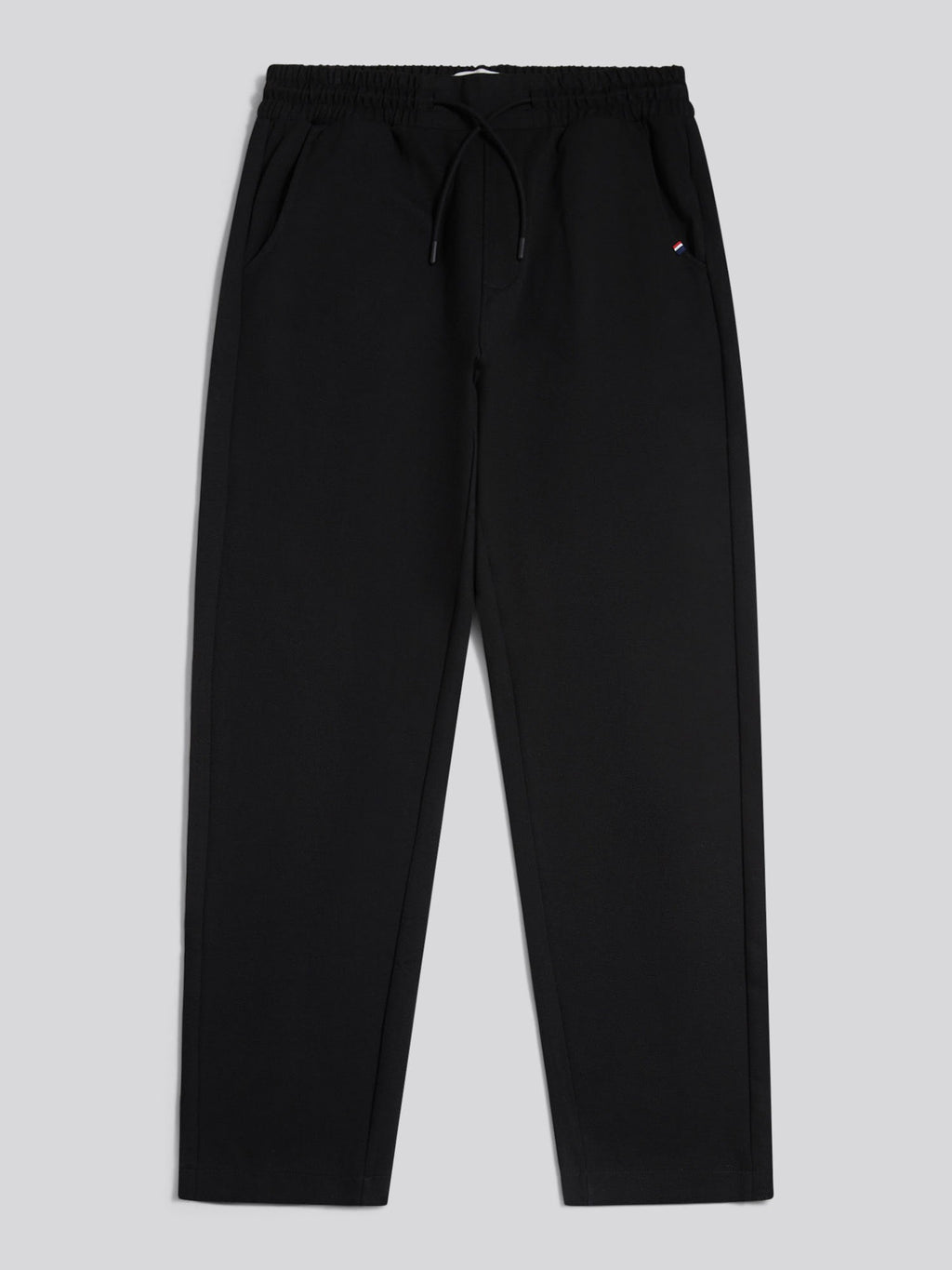 Mens Jersey Double Horsemen Trousers Black