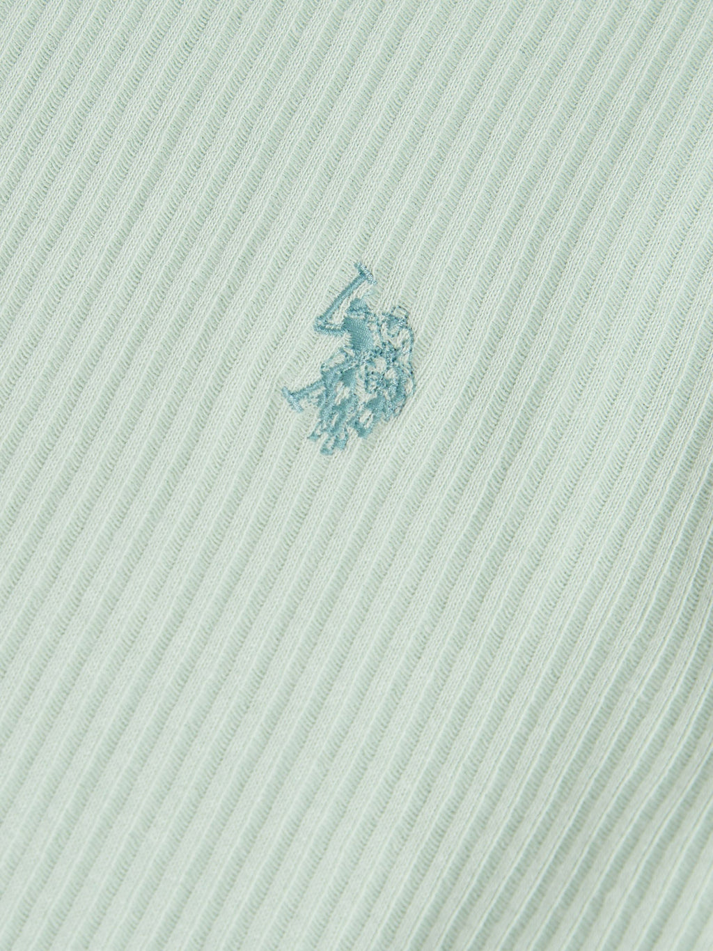 Mens Rib Texture T-Shirt Aqua Foam