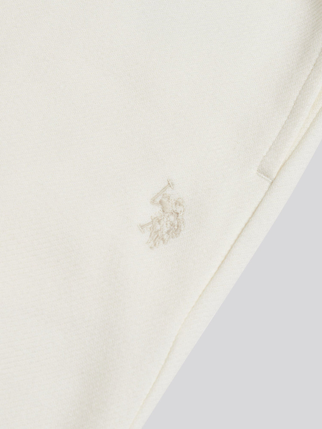 Mens Twill Texture Jersey Short Whisper White