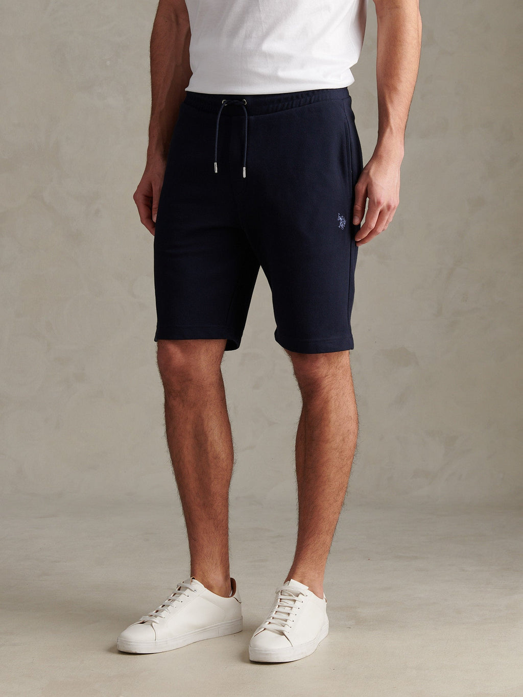 Mens Twill Texture Jersey Short Dark Sapphire Navy / Moonlight Blue DHM