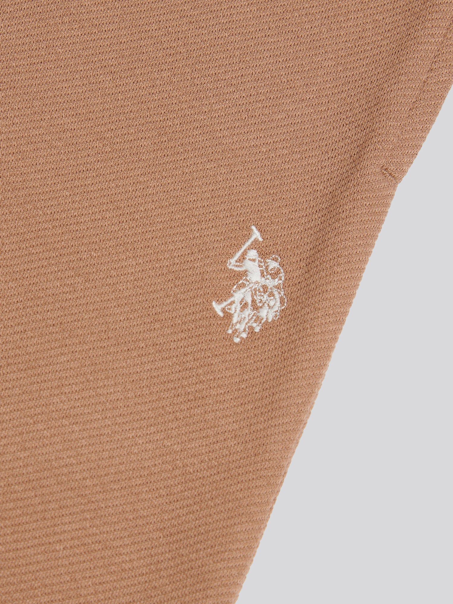 Mens Twill Texture Jersey Short Burro