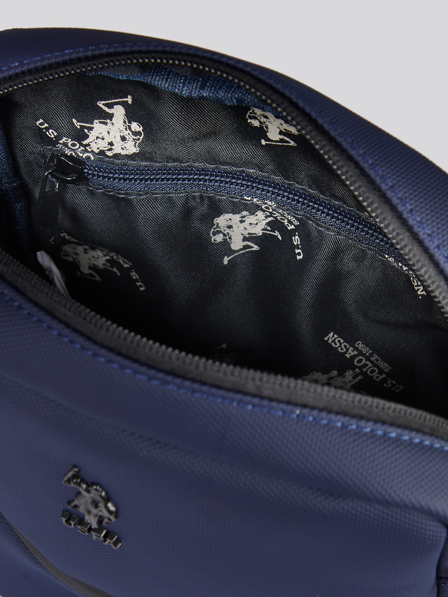 Mens Arrowhead Crossbody Bag in Navy