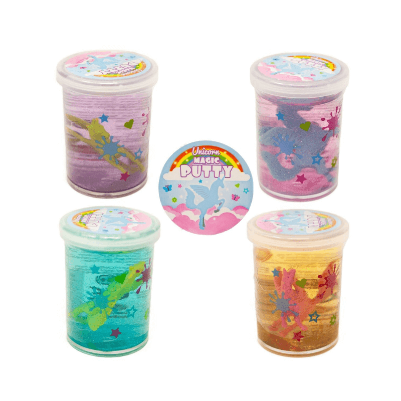 PoundFun Magic Unicorn Putty – Glow in the Dark Sensory Fidget Toy