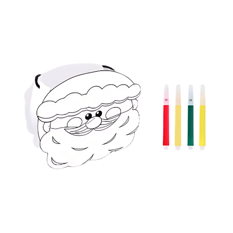 PoundFun DIY Christmas Santa Bucket Kit – Festive Holiday Craft Activity