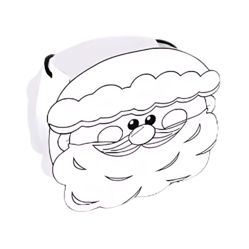 PoundFun DIY Christmas Santa Bucket Kit – Festive Holiday Craft Activity