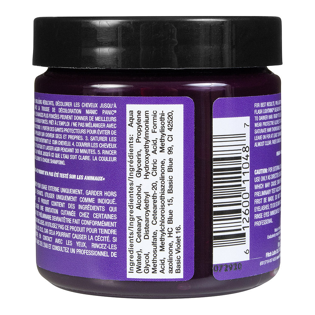 Manic Panic Deep Purple Dream Semi-Permanent Hair Dye | Vegan 118ml