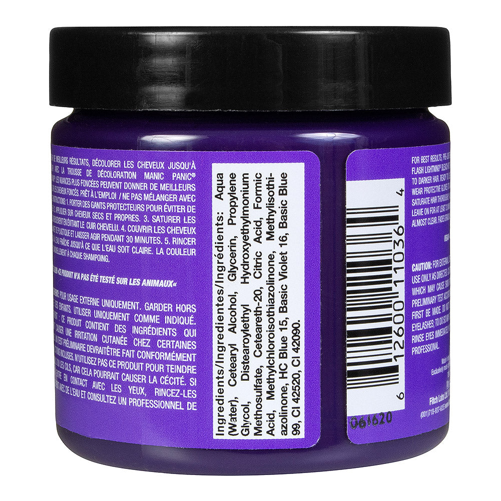 Manic Panic Electric Amethyst Purple Semi-Permanent Hair Dye - 118ml