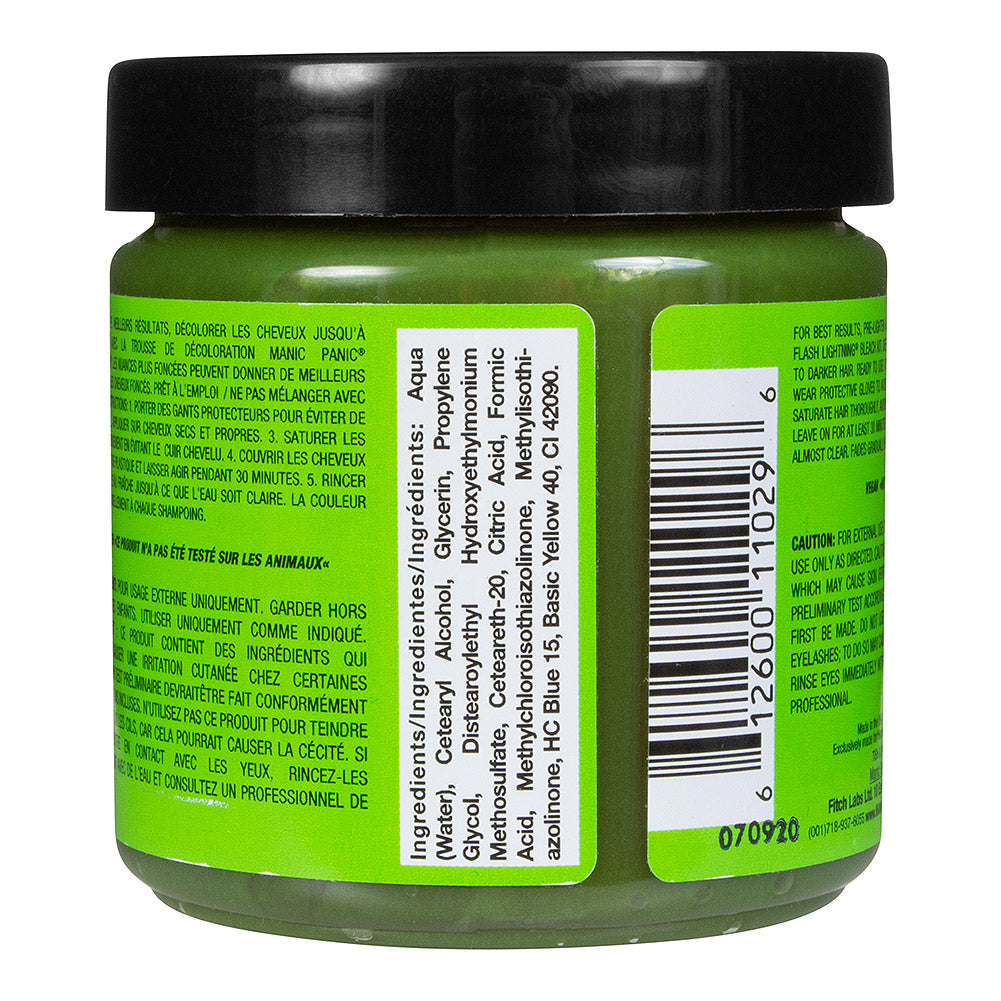 Manic Panic Electric Lizard Neon Green UV Reactive Hair Dye - 118ml