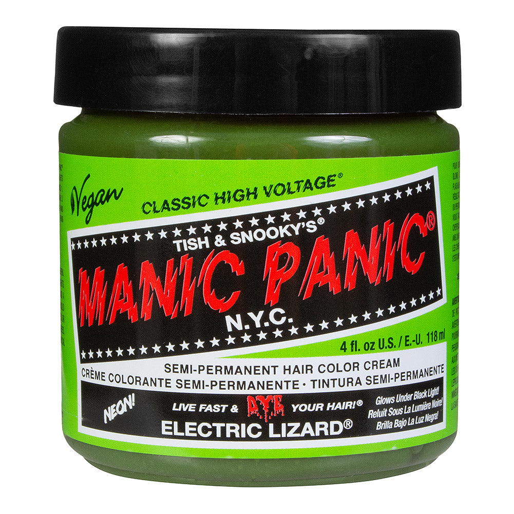 Manic Panic Electric Lizard Neon Green UV Reactive Hair Dye - 118ml