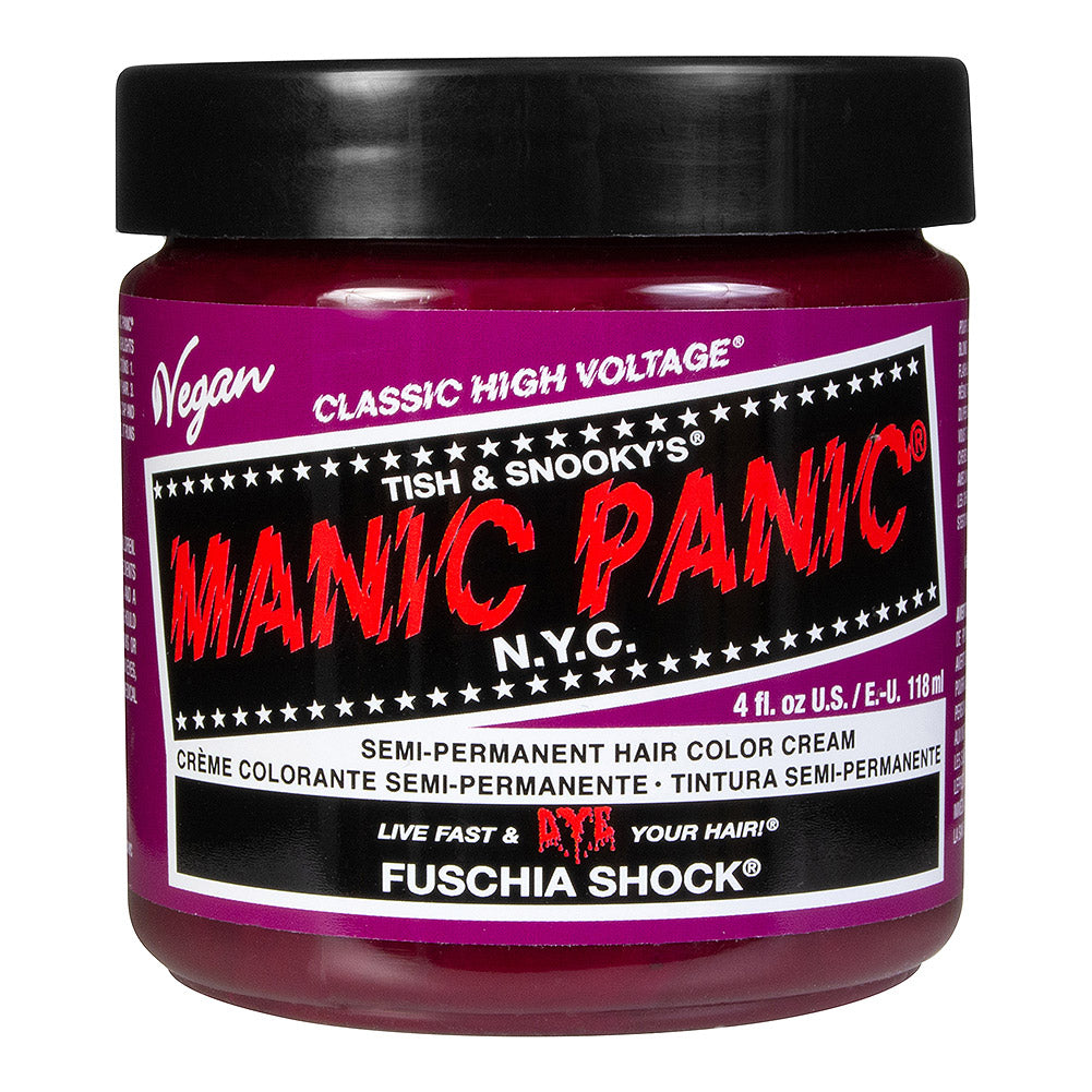 Manic Panic Fuschia Shock Semi-Permanent Hair Dye | Vegan Hot Pink 118ml