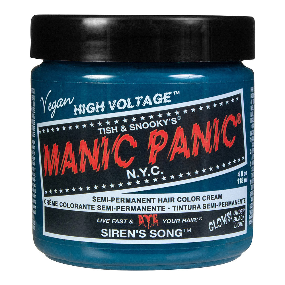 Manic Panic Siren Song Semi-Permanent Hair Dye | Teal Blue-Green Vegan