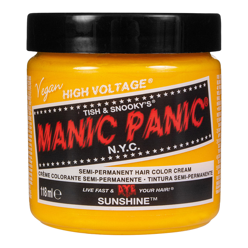 Manic Panic Sunshine Semi-Permanent Hair Dye – Bright Warm Yellow 118ml