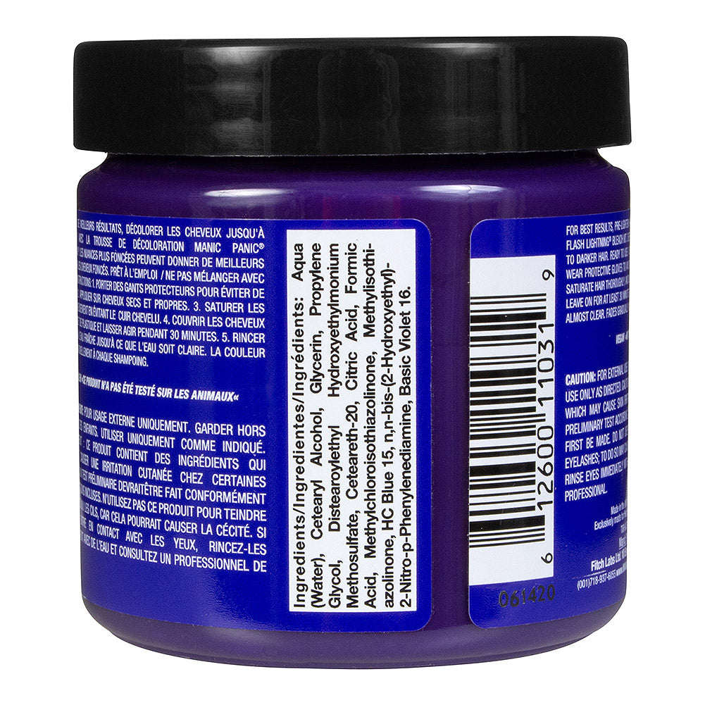 Manic Panic Ultra Violet Blue Semi-Permanent Hair Dye - Vegan 118ml