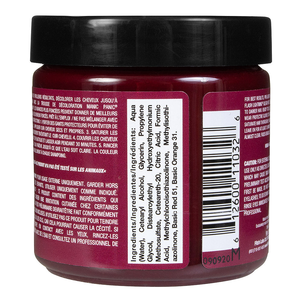 Manic Panic Vampire Red Semi-Permanent Hair Dye | Vegan Blood Red - 118ml