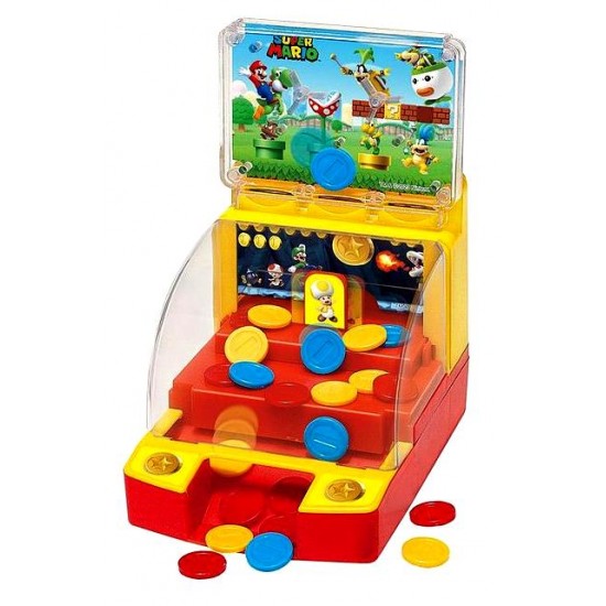 Super Mario Lucky Coin Game – Tabletop Arcade Coin Pusher Toy by Snaps