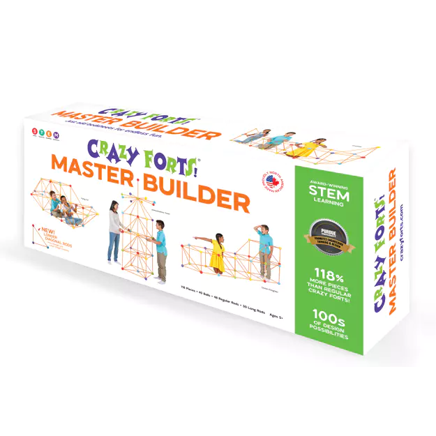 Crazy Forts! Kids Building Toy Construction Set by Snaps - 69 Pieces