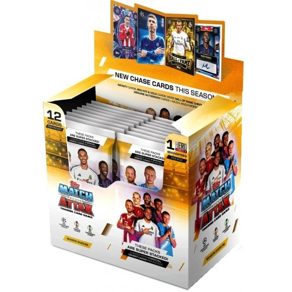 Topps Match Attax 2025/26 Trading Card Game - 12 Card Booster Pack
