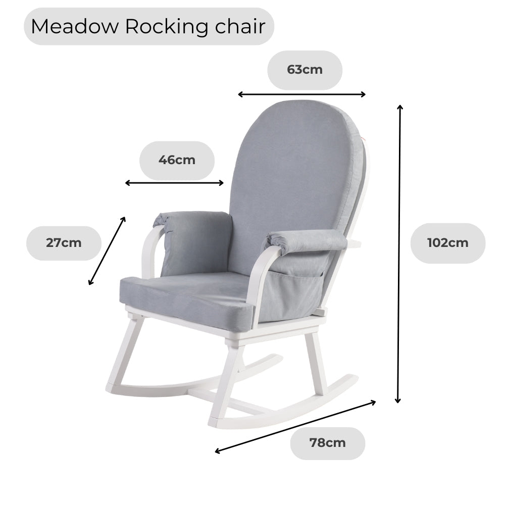 Meadow Nursing Rocking Chairs - Cloud Grey