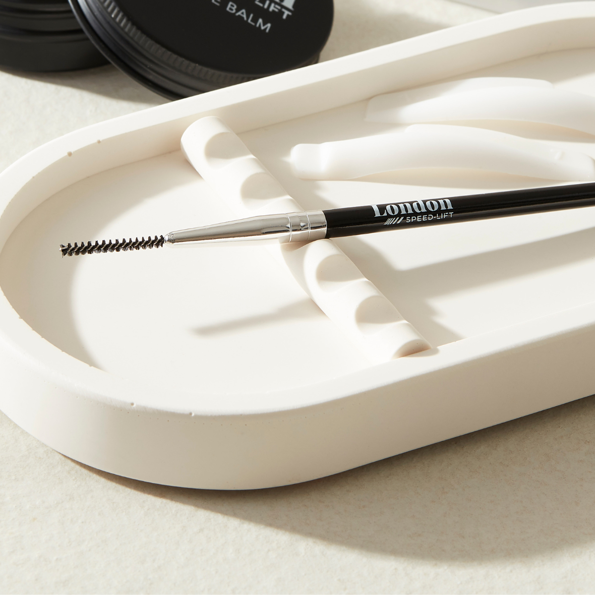 London Brow Co. Reusable Micro Lash & Brow Brush for Lifting - Black