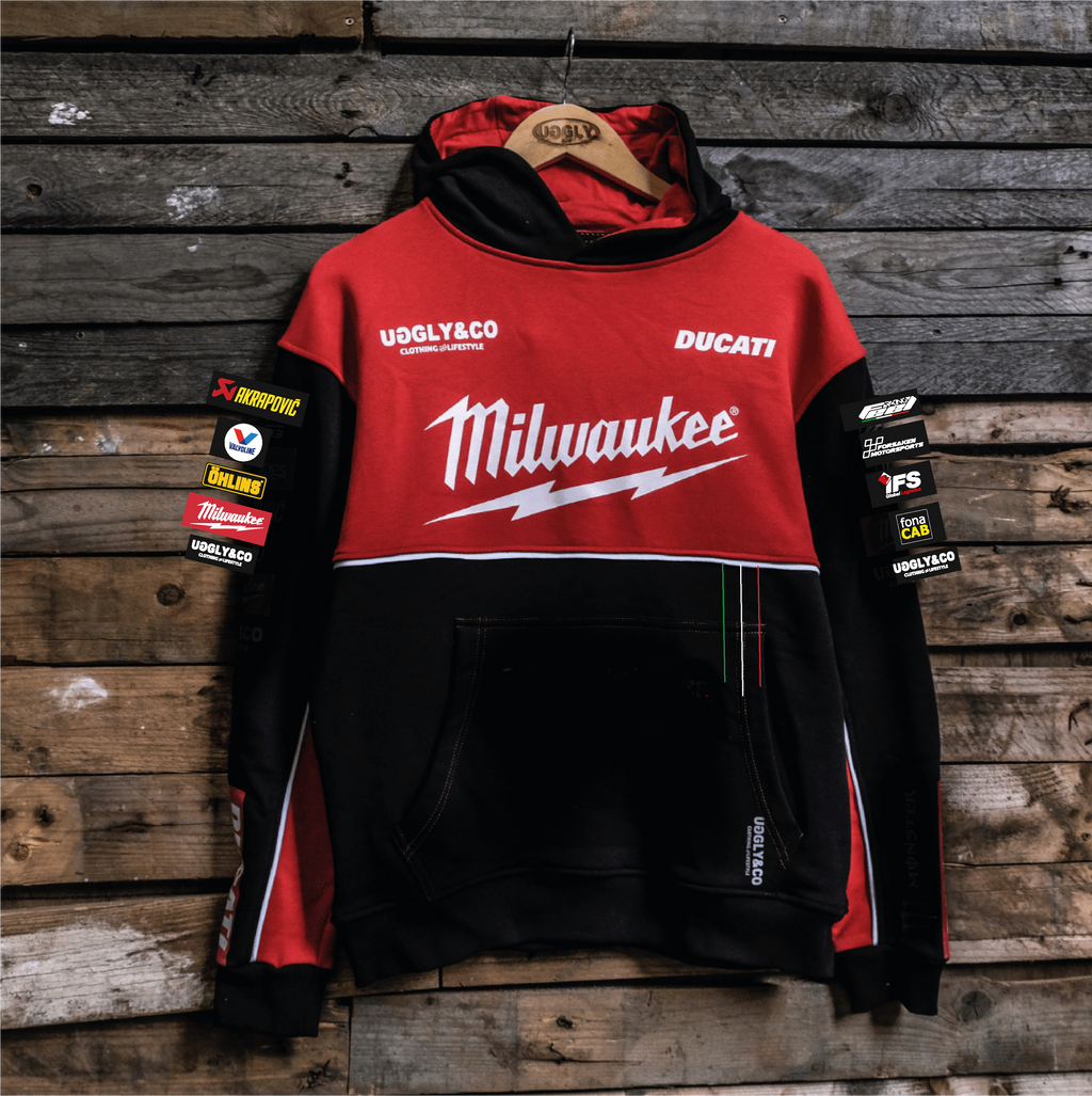 Milwaukee Tools x Ducati Racing Hoodie – Uggly & Co Heavyweight Fleece
