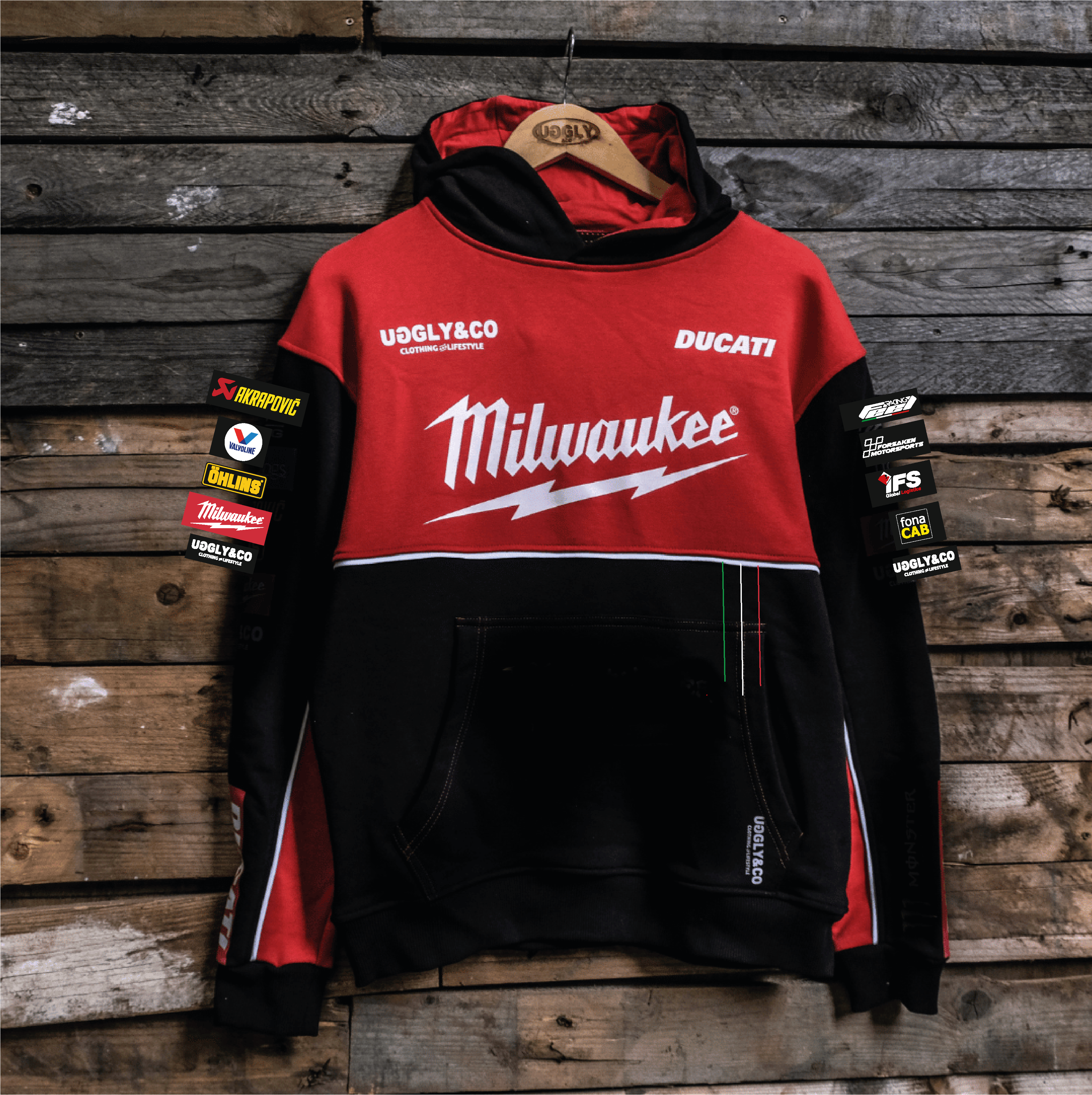 Milwaukee Tools x Ducati Racing Hoodie – Uggly & Co Heavyweight Fleece