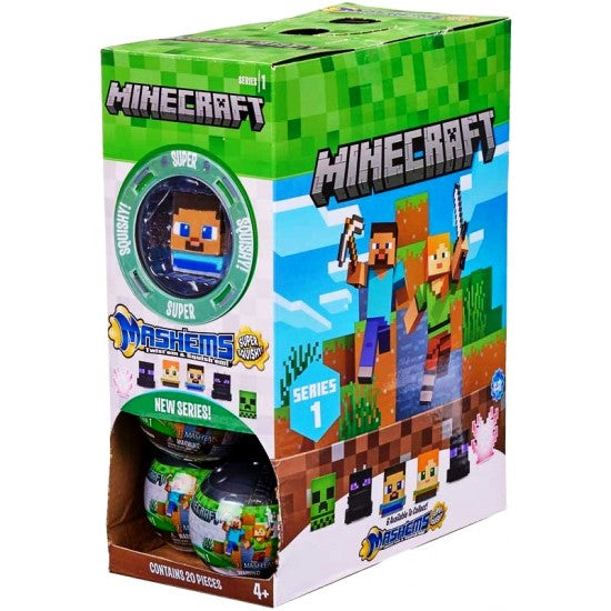 Minecraft Mash'ems Collectible Squishy Toy Figures by Snaps – 1 Pack