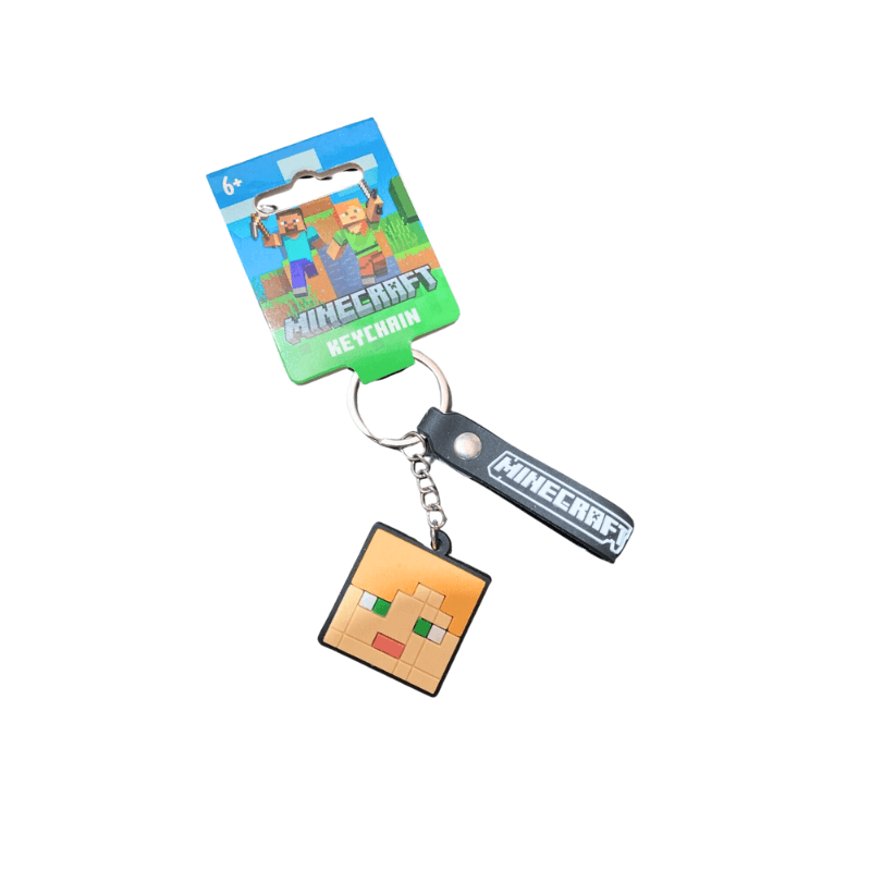 Minecraft Soft Plush Charm Keychain – Collectible Gaming Bag Accessory