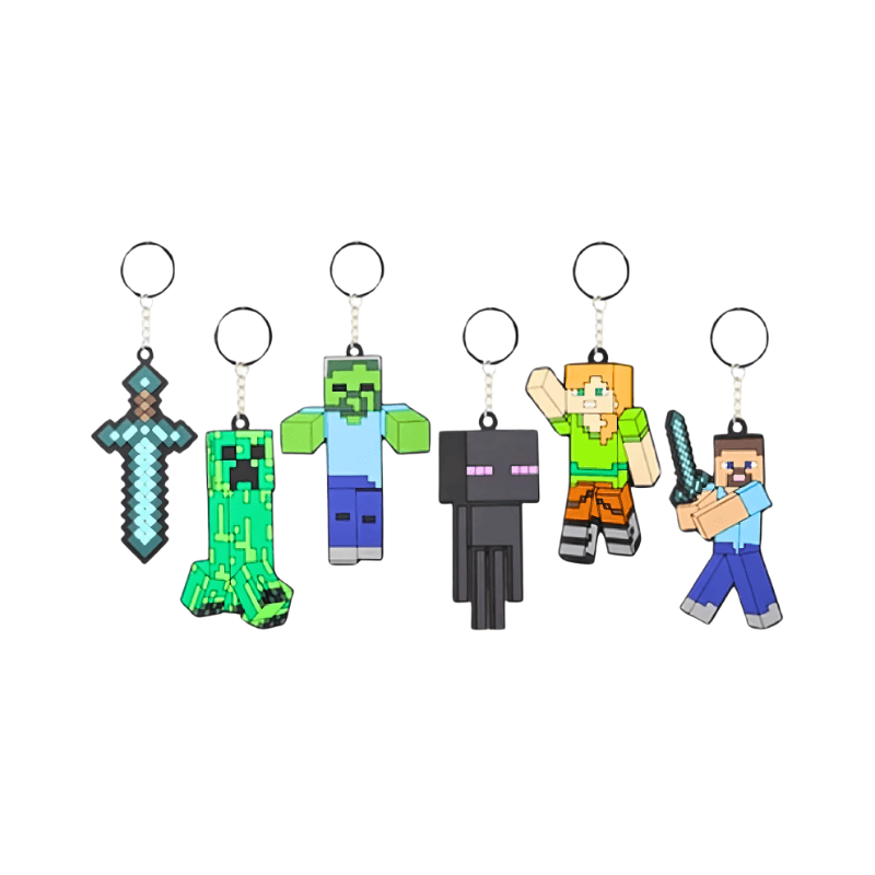 Minecraft Soft Plush Keychain - Collectible Gaming Accessory