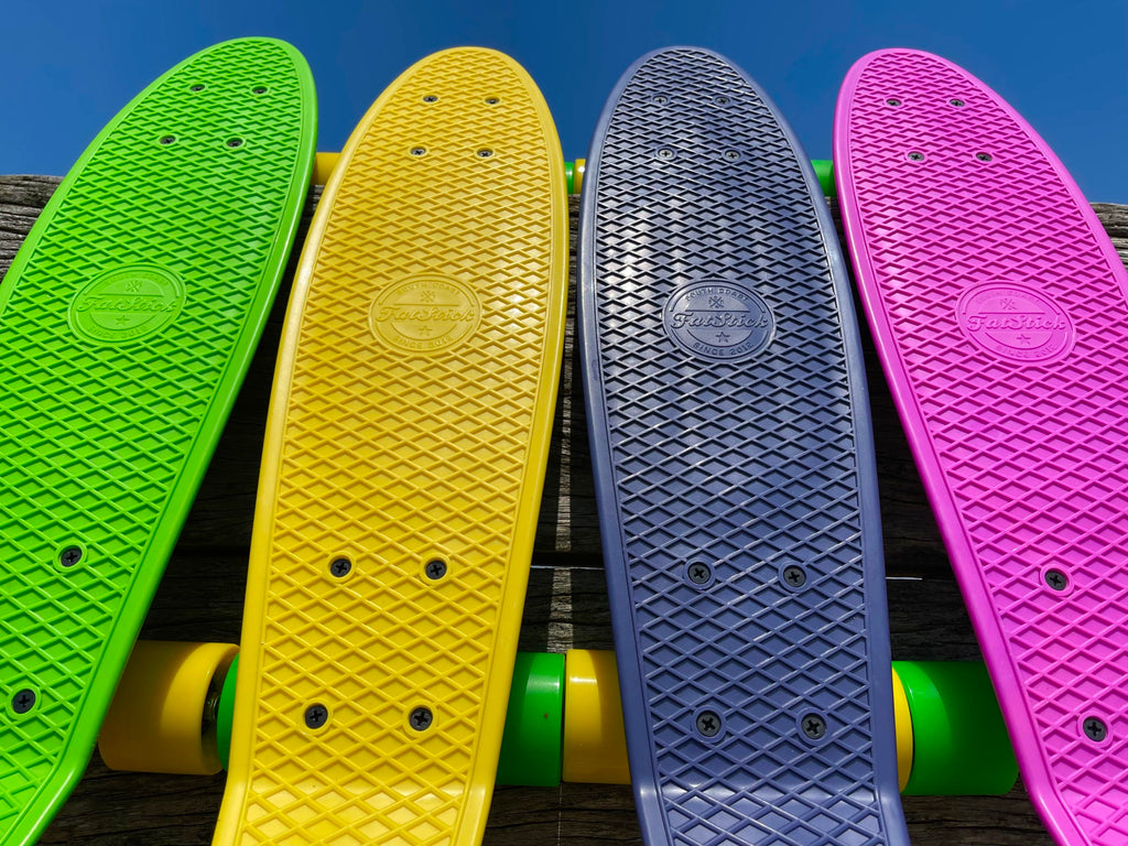 FatStick 22" Mini-Cruiser Skateboard – Recycled Plastic Deck