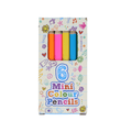 PoundFun Mini Colour Pencils - Set of 6 Portable Drawing Art Supplies