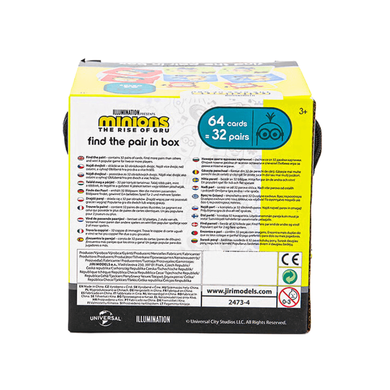 Minions Find The Pair Memory Matching Game in Box by PoundFun
