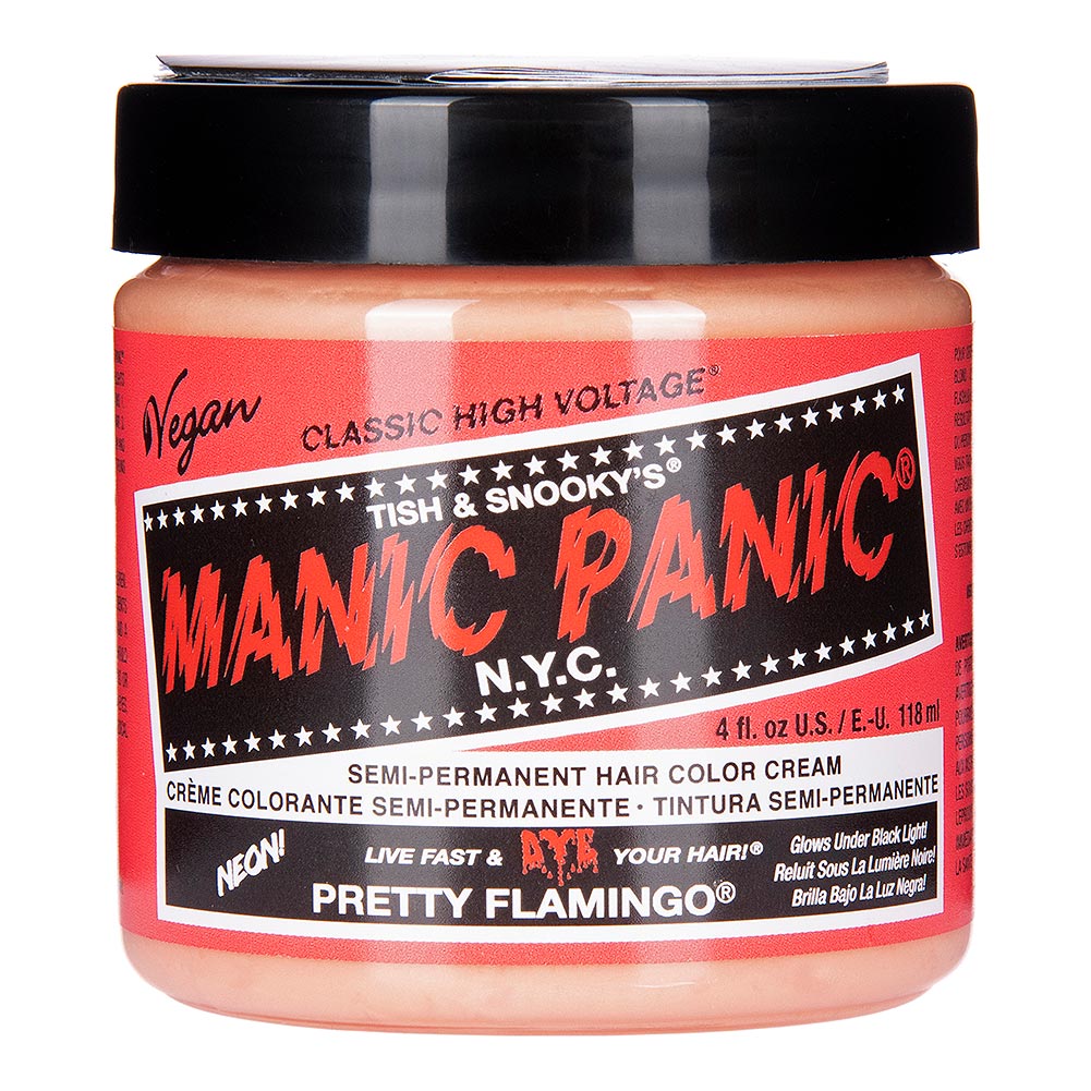Manic Panic Pretty Flamingo Neon Coral Hair Dye - UV Reactive Cream