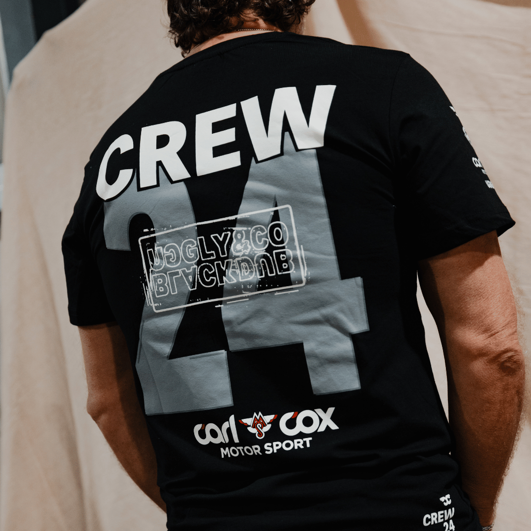 Uggly and Co Black Dub 2024 Crew T-Shirt | Heavyweight Cotton Tee